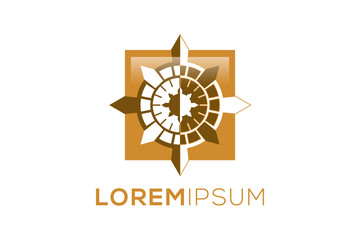 Compass Logo isolated on white