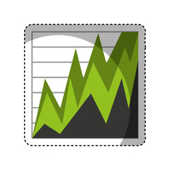 statistics graph isolated icon vector illustration design