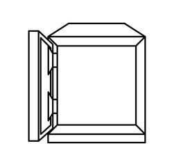 safe box isolated icon vector illustration design