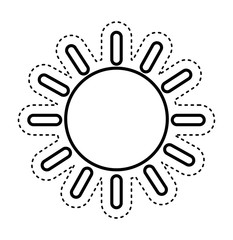 sun climate sign icon vector illustration design