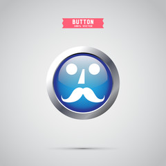 hipster smiley icon