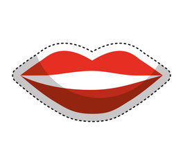 lips female drawing icon vector illustration design