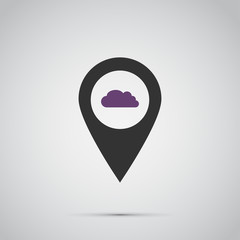 cloud icon. vector illustration