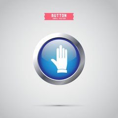 Obraz premium glove sign. icon design