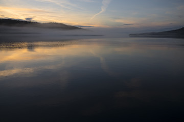 Dreamy View of Windfall Harbor at Sunset, Alaska