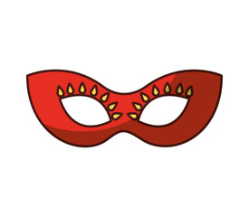 party mask isolated icon vector illustration design