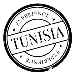 Tunisia stamp rubber grunge