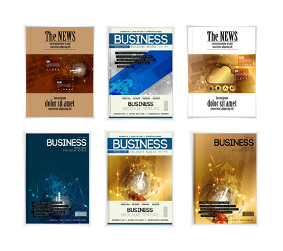 Modern vector abstract brochure