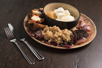 Serbian appetizer plate - Meze