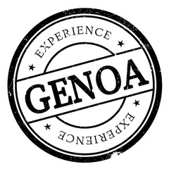 Genoa stamp rubber grunge
