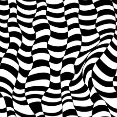 Naklejka premium Seamless Pattern. Striped background. Repeating black-white wallpaper. Vintage lines