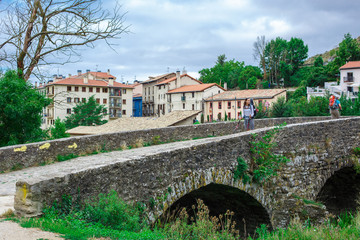 Fototapeta premium Beautiful landscape with bridge