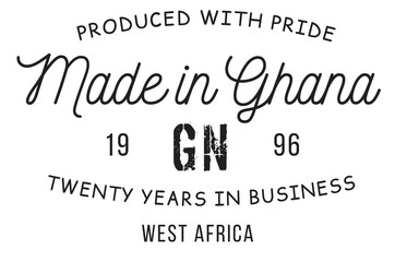 Made in Ghana stamp 