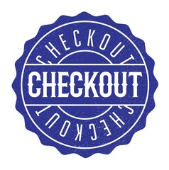 Checkout rubber stamp