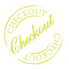 Checkout rubber stamp