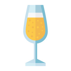 Cocktail glass vector illustration.