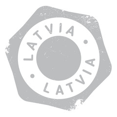 Naklejka na ściany i meble Latvia stamp rubber grunge