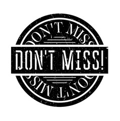 Obraz premium Don't miss rubber stamp