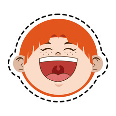 Kid cartoon icon. Childhood little people and person theme. Isolated design. Vector illustration