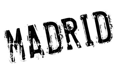 Madrid stamp rubber grunge