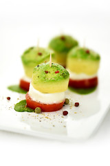 Avocado Mozzarella Appetizer