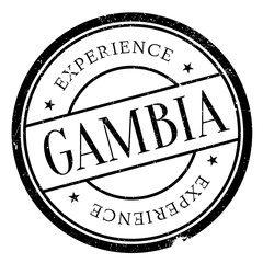 Gambia stamp rubber grunge