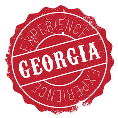 Obraz premium Georgia stamp rubber grunge