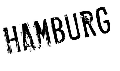 Hamburg stamp rubber grunge