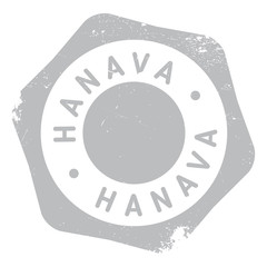 Hanava stamp rubber grunge