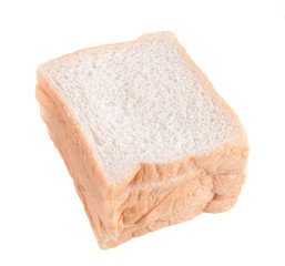 sliced bread isolated on white background