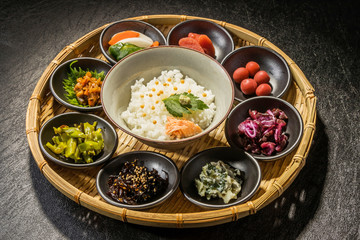 ご飯のおかずセット　 Many side dish Japan of the rice