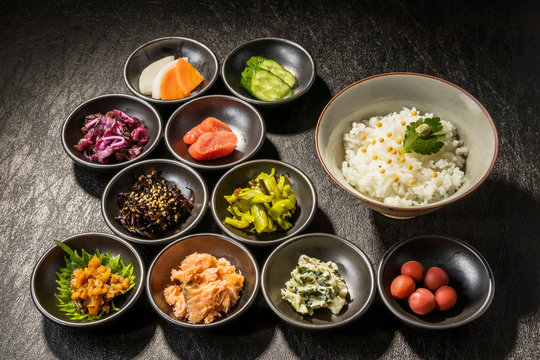 ご飯のおかずセット　 Many side dish Japan of the rice