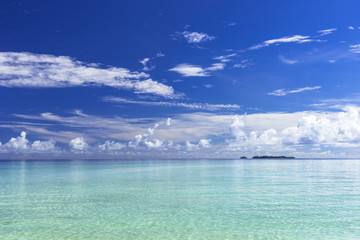ロック・アイランドのサンゴ礁の海