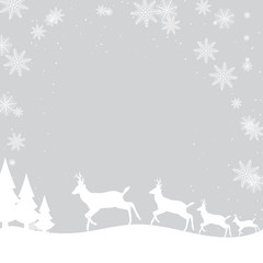 Silver winter abstract background.