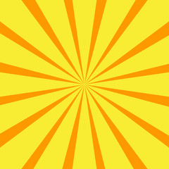 Retro orange background ray