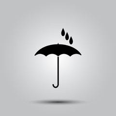Umbrella icon vector.