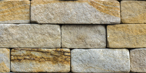 yellow natural stone facade, wall tiles