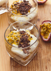 Passion fruit with musli