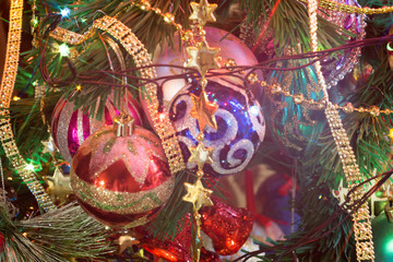 Christmas Tree Decorations Macro