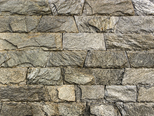 Samples of decorative facing stone