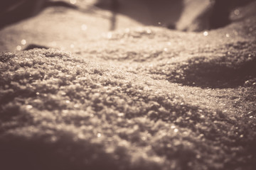 Fresh Snow Macro Retro
