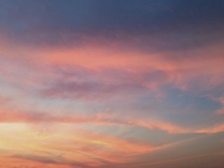 beautiful sunset sky