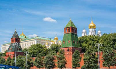 Kremlin, view from the river, Moscow Russia