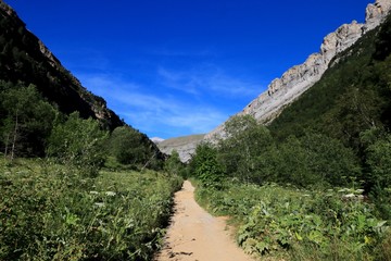 Mountains in the Pyrenees, Ordesa Valley National Park , Spain.

