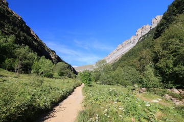 Mountains in the Pyrenees, Ordesa Valley National Park , Spain.

