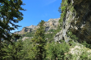 Mountains in the Pyrenees, Ordesa Valley National Park , Spain.
