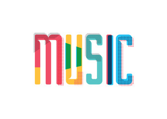 Music Abstract Graphics Text