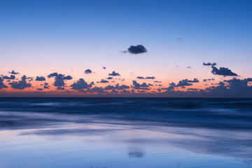 Fototapeta na wymiar beautiful sunset over Mediterranean sea