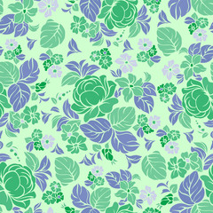 Seamless repeating floral pattern.Vector