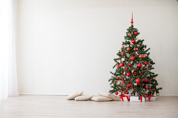 new year Christmas tree presents